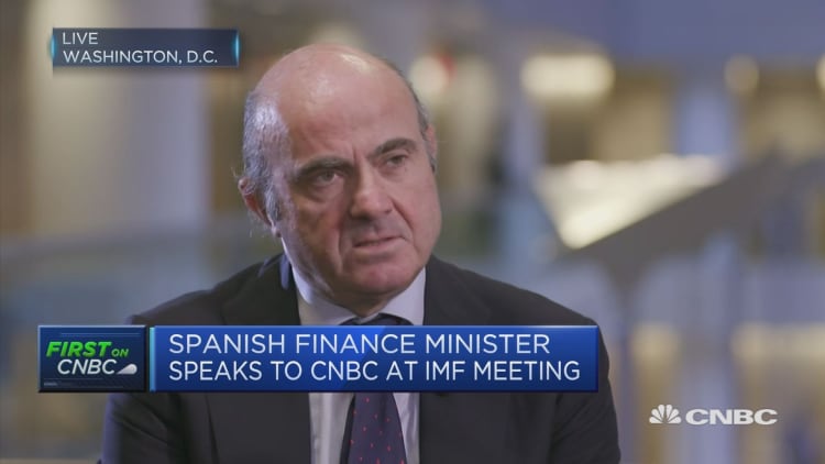 Impact of Catalan crisis on economy very small, Spanish economy minister says