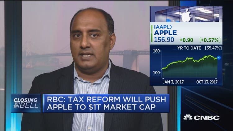 RBC: Tax reform will push Apple to $1 trillion market cap