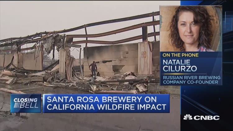 Santa Rosa brewery owner on California wildfire impact