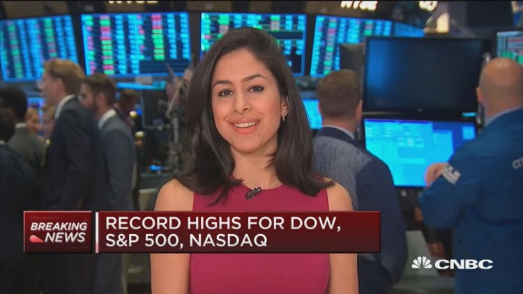 Dow, S&P 500, Nasdaq hit record levels at open