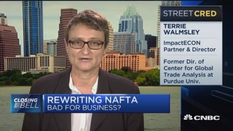 Is re-negotiating NAFTA bad for business?