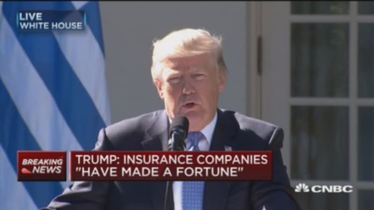 Trump: Insurance companies have made a fortune off Obamacare subsidies