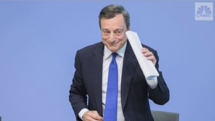 Bitcoin isn't 'mature' enough to regulate: ECB chief Mario Draghi
