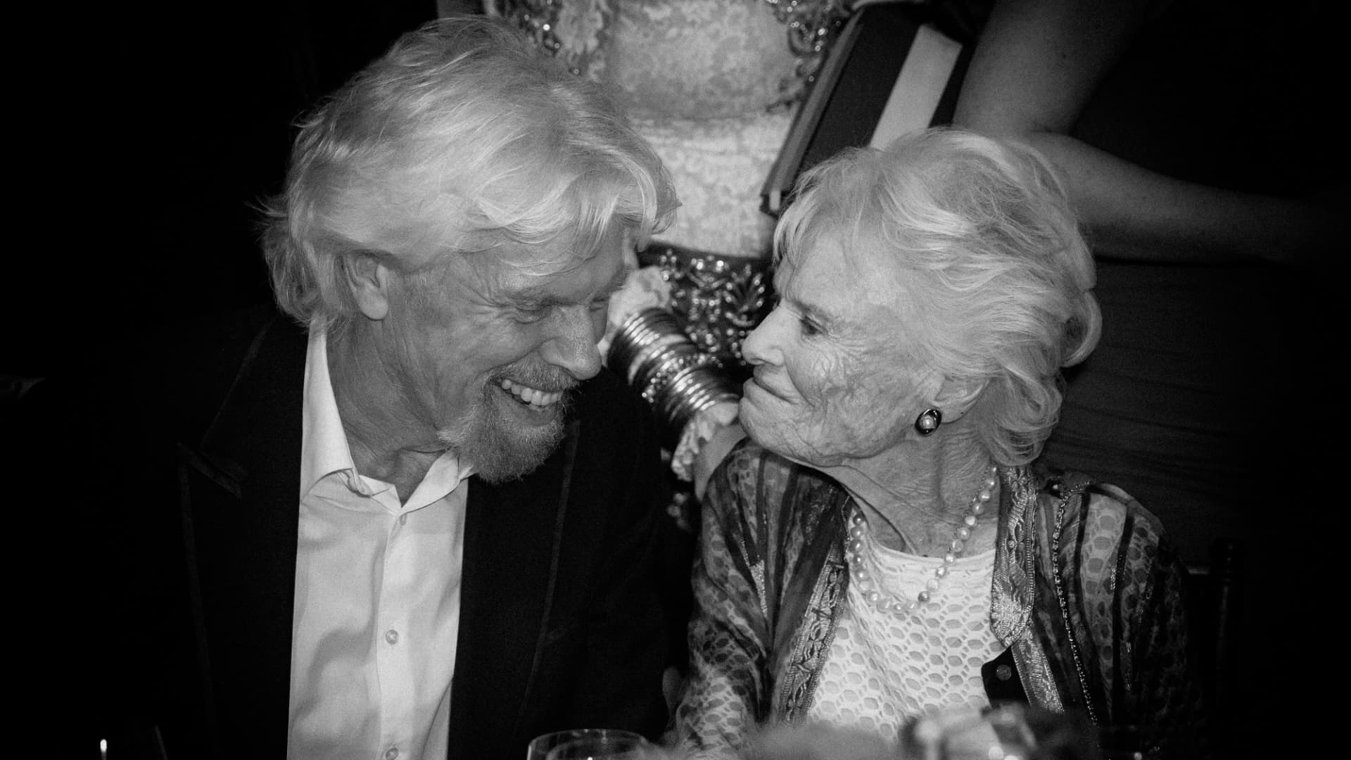 Sir Richard Branson and his mother, Eve Branson, at the AltaMed Health Services' Power Up, We Are The Future Gala at the Beverly Wilshire Four Seasons Hotel on May 12, 2016 in Beverly Hills, California.