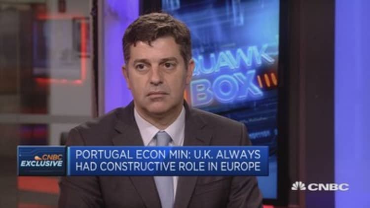 Reducing deficit to record lows: Portugal economy minister