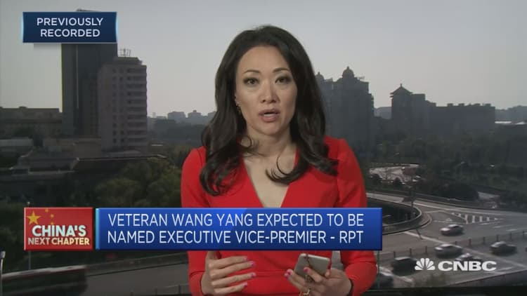 Veteran Wang Yang expected to be named Chinese executive vice-premier: Report