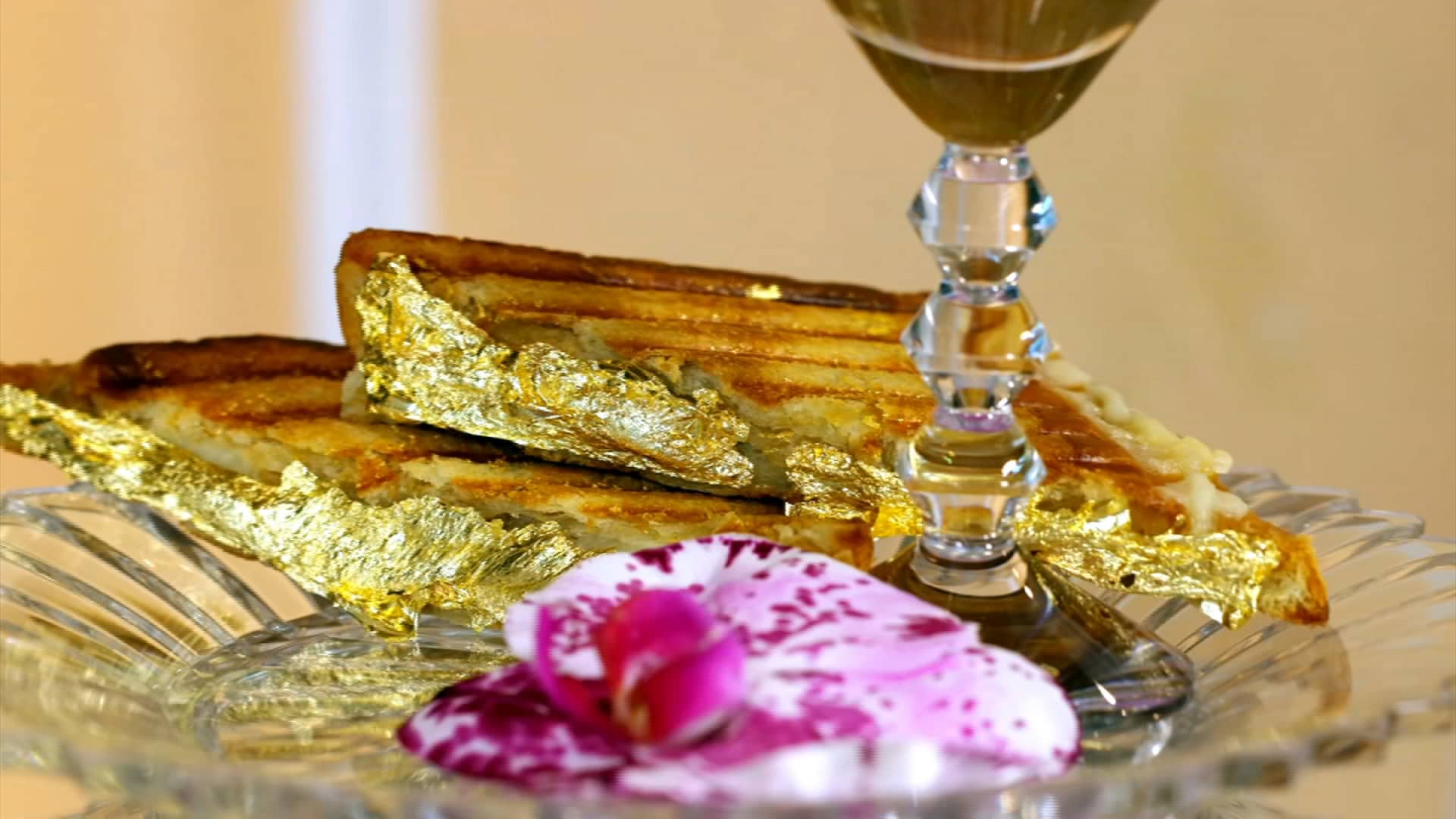 The world’s most expensive sandwich is a gold-covered grilled cheese