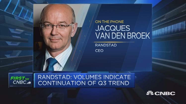 Growth mainly driven by Europe, US been flat throughout the year: Randstad CEO