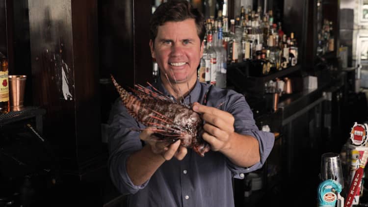This entrepreneur is selling six figures worth of venomous fish to save the ocean