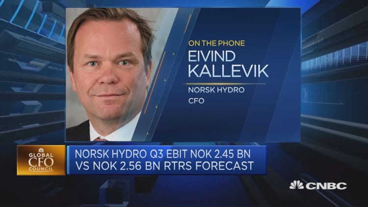 Aluminum set for ‘short deficit’ in 2017, Norsk Hydro CFO says
