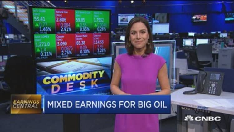 Oil majors Exxon and Chevron report mixed earnings