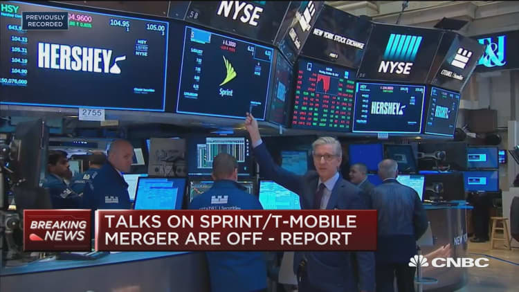 Sprint and T-Mobile shares plummet from failed merger fallout