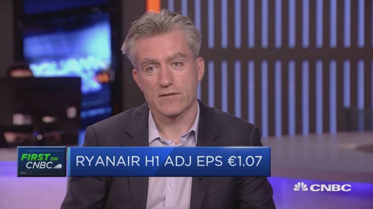Ryanair has ‘totally addressed’ pilot roster issue, CFO says