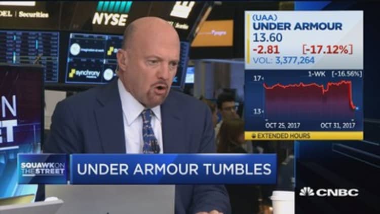 Under Armour's Q3 results 'the worst of the quarter': Jim Cramer