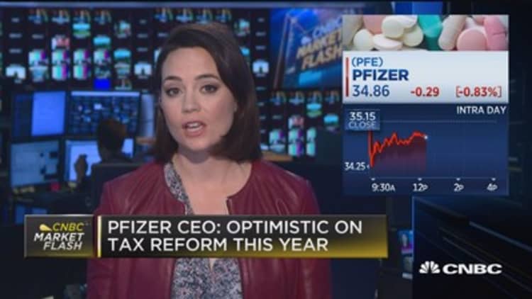 Pfizer CEO: Optimistic on tax reform this year