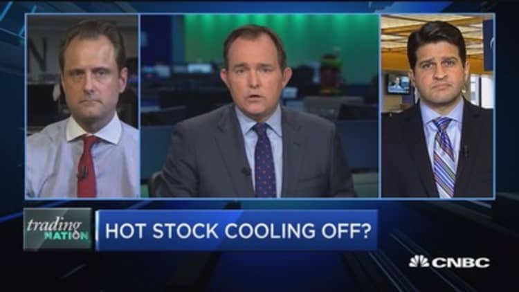 Trading Nation: Hot stock cooling off