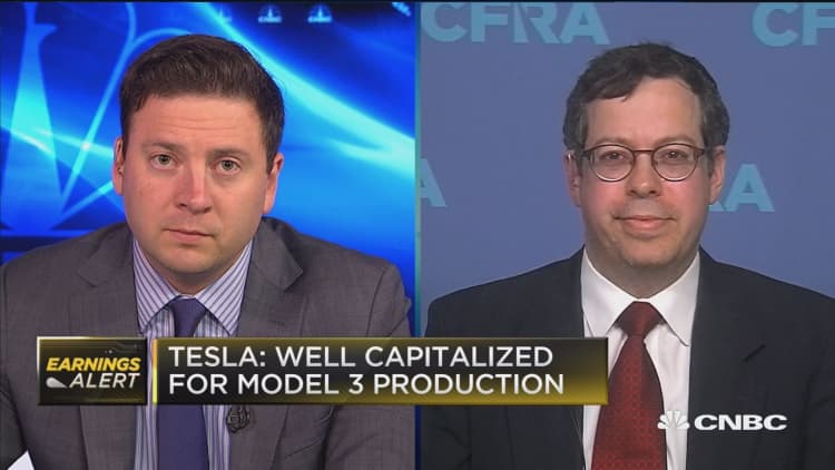 Tesla had 'disappointing' results on Model 3 production: CFRA's Efraim Levy