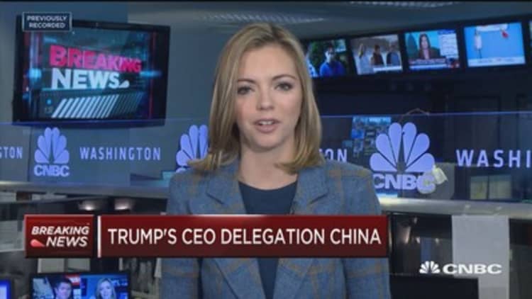 Twenty-nine executives to join Trump's China delegation