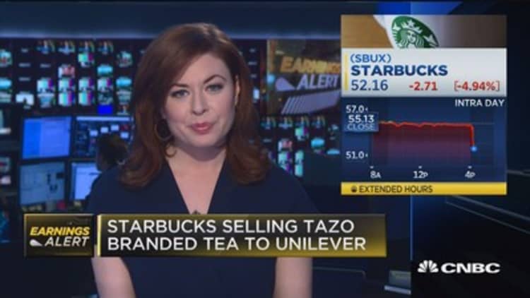 Starbucks misses on top line