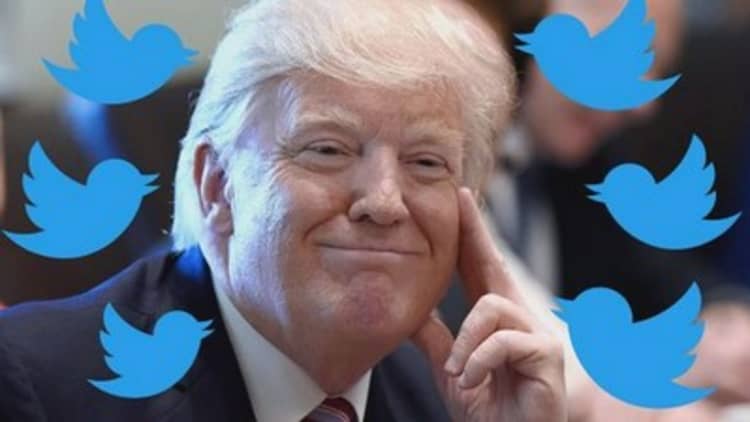 Trump tweets on Twitter account deactivation