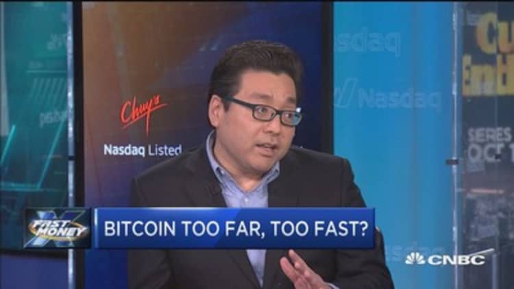 Fundstrat's Tom Lee: Bitcoin is at a premium to fundamentals here
