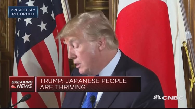 Trump: Japanese economy not as good as ours
