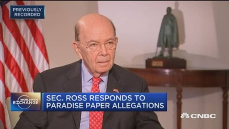 Sec. Ross responds to paradise papers allegations