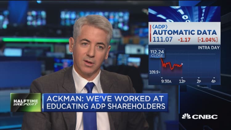 Hedge fund activist Bill Ackman: We can increase margins at ADP by 60 percent