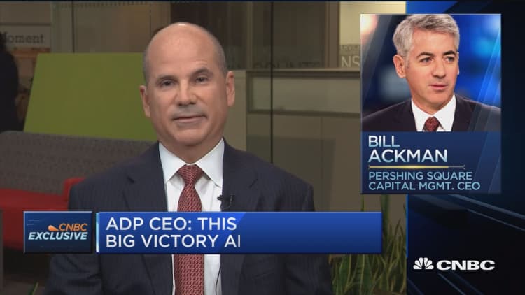 ADP CEO: We hope vote sent Ackman and activists a message