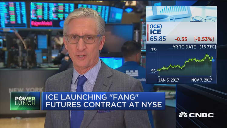 ICE launching ‘FANG’ futures contract at New York Stock Exchange