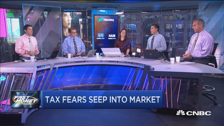 The market's getting nervous about tax reform