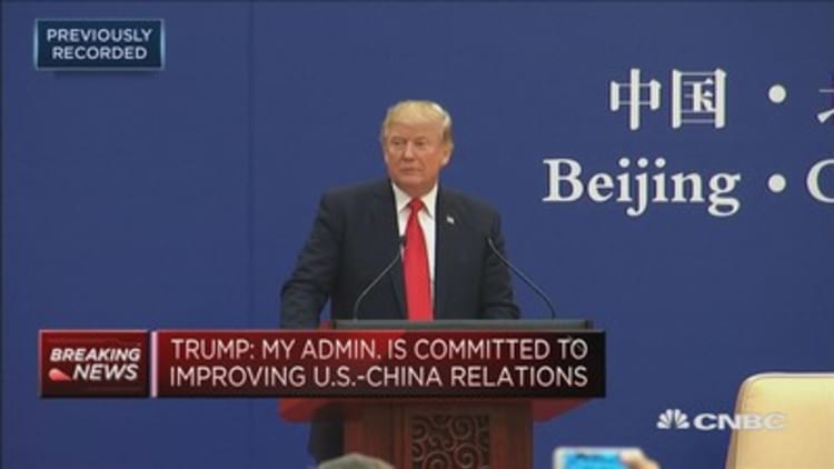 Donald Trump: 'I don't blame China' for pursuing trade advantages