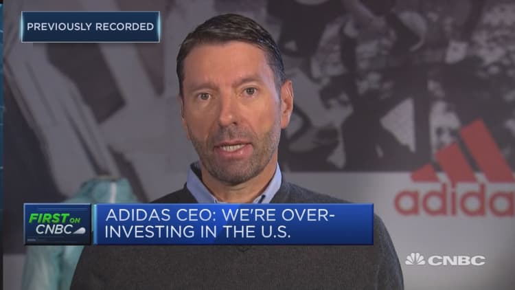Adidas 'making inroads' in the US, CEO says