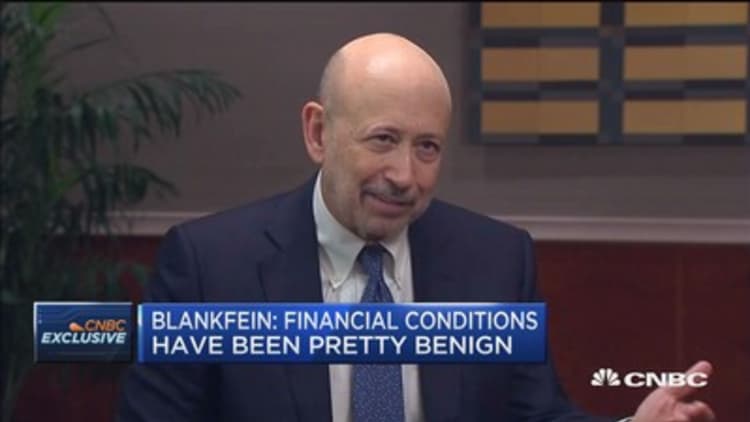 Goldman Sachs CEO Lloyd Blankfein: There's economic anxiety in the US, but no specific reason for it