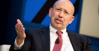 Blankfein says TV reporters are paid too much when asked about CEO pay
