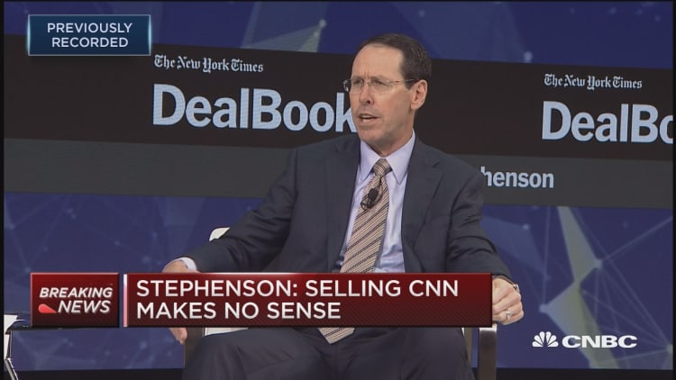AT&T CEO Randal Stephenson: Sale of CNN never came up with Department of Justice