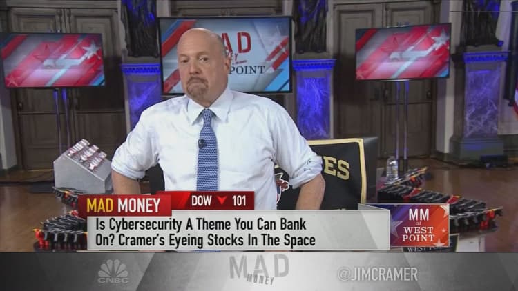 Cramer lists his top cybersecurity stock picks, including the struggling Palo Alto Networks