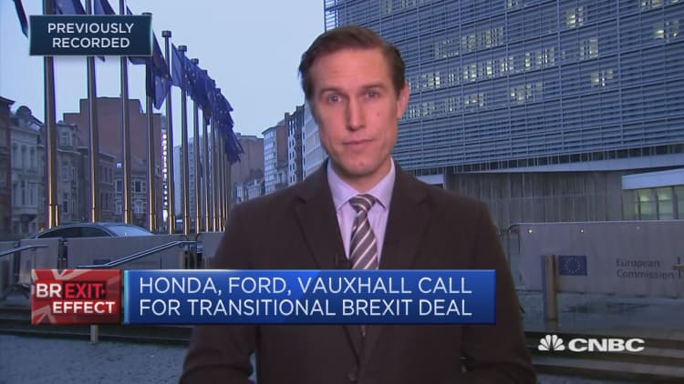 Honda, Ford, Vauxhall call for transitional Brexit deal