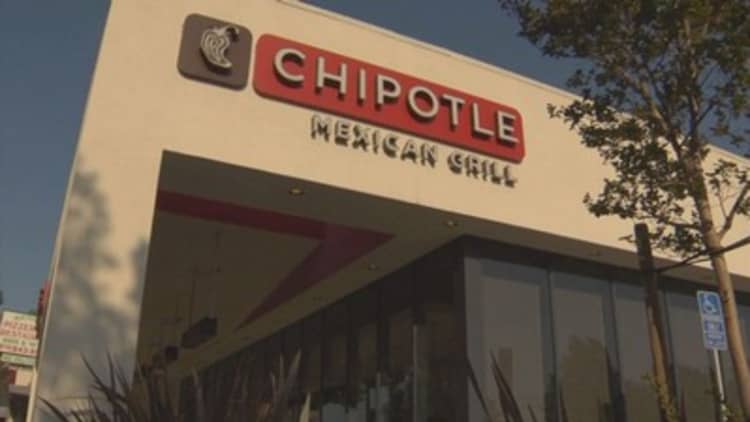 Chipotle shares tank after actor Jeremy Jordan said he 'almost died' after eating at the chain
