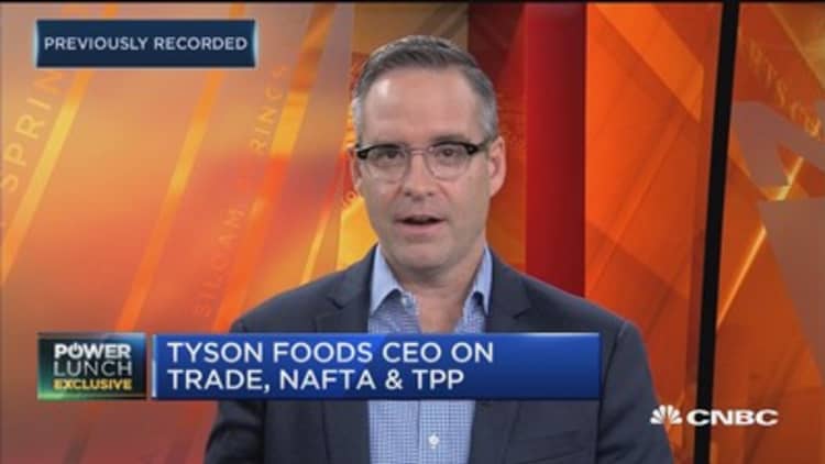 Consumers' quest for protein, fresh food boosts Tyson's sales: CEO