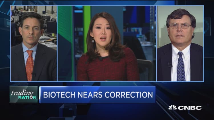 Trading Nation: Biotech nears correction
