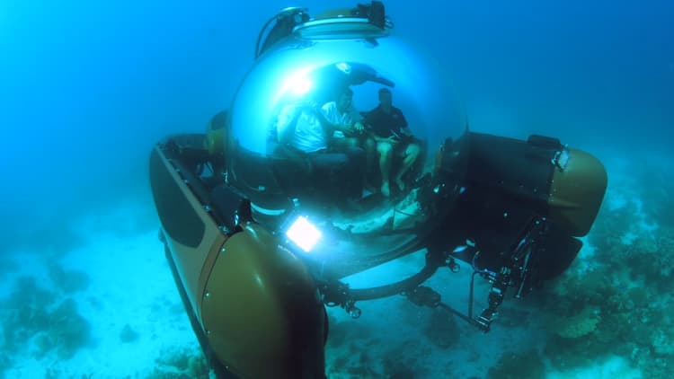 Take an adventure to the ocean floor in this $2.2M three-person submarine