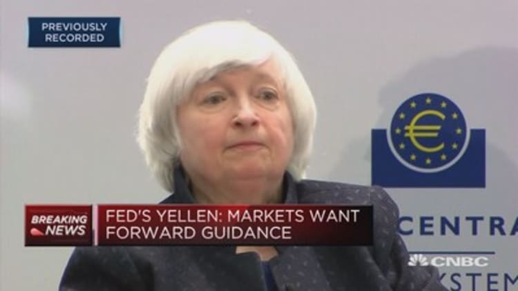 Fed's Yellen: Markets want forward guidance