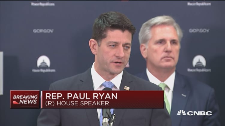Paul Ryan: Tax bill differences to be resolved in conference