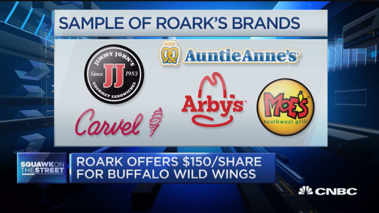 Roark Capital offers $150 per share for Buffalo Wild Wings