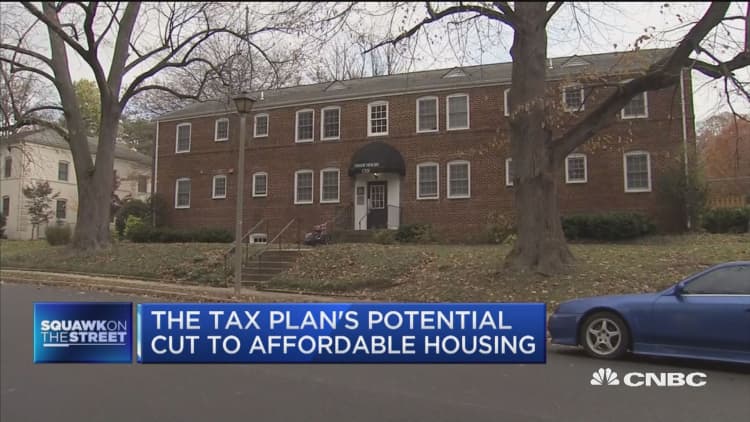 House GOP's tax plan has potential cut to affordable housing