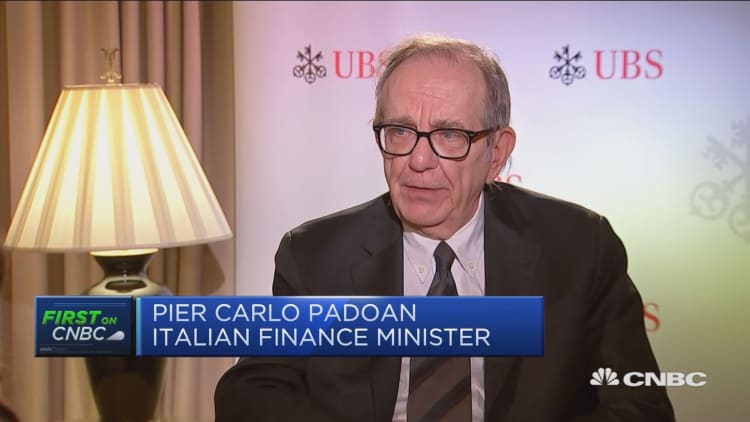Italy is accelerating investment in innovation, finance minister says