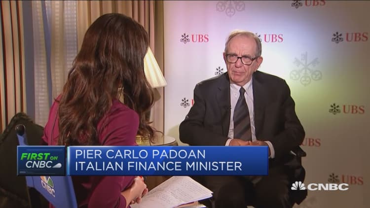 Italy's banking sector has seen structural adjustments, not failure, says finance minister