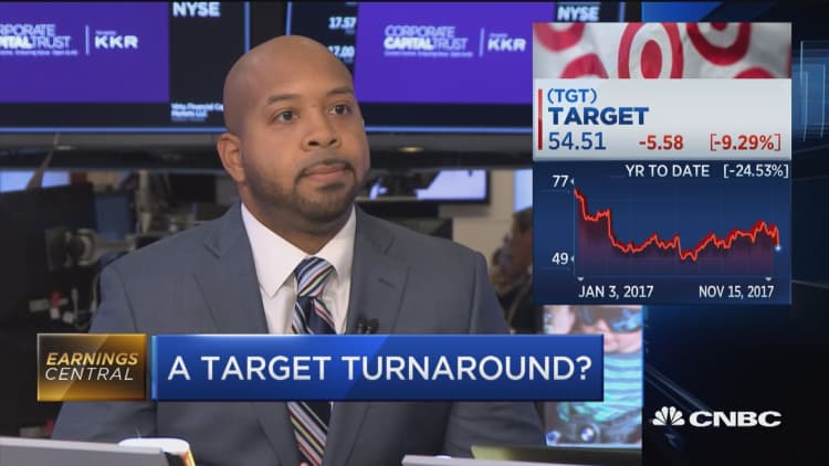 Target shares fall after earnings report