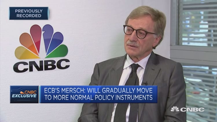 Confident we are on the right path, ECB’s Mersch says
